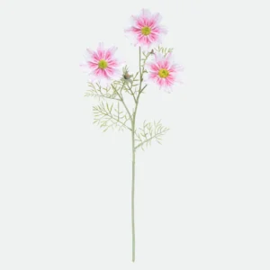 Buquê Cosmos Toque Real com 3 Flores 65cm - 2 Tons de Rosa - Florarte