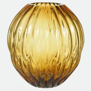 Vaso em vidro âmbar 24cm - Florarte