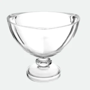 Centro de mesa com pé em Cristal Ecológico Vena 24cm