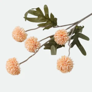 Haste Crisântemo c/5 Flores 51cm Chá