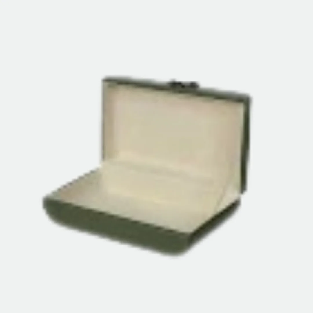 Caixa em MDF e Pu verde Florarte