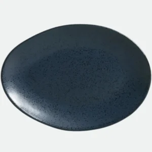 Pratos De Sobremesa Oval Avant Garde 16,5cm Orgânico Night Blue - Porto Brasil