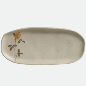 Travessa Oval Rasa P Orgânica Campestre 23X11 cm - Porto Brasil