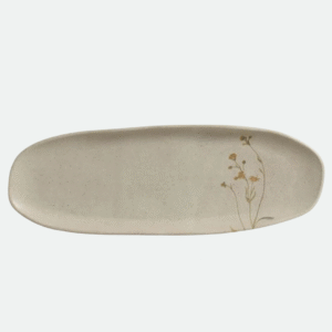 Travessa Oval Rasa G Orgânico Campestre 36x13 cm - Porto Brasil