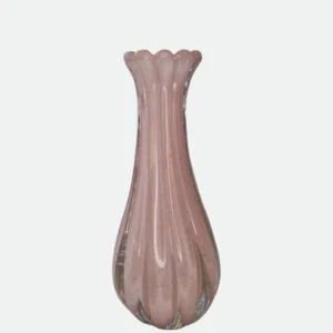 Vaso de Decoração em Murano Powerfull Rosa GG - Cristais Tavares