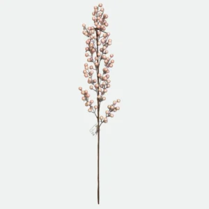 Haste de Natal Berry Perolado Rosa 75cm