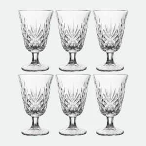 Conjunto 6 taças de Água de Vidro Dublin 250ml - Lyor