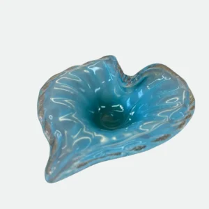 Centro de Mesa Coração Murano Tiffany 30cm - Cristais Tavares