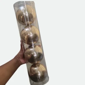 Bola Perolada Tubo c/4 und. Champanhe 10cm - Florarte