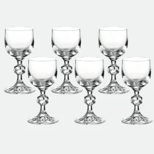 Jogo 6 Taças em Cristal Titânio P/ Licor C 50ml Linha Claudia - Bohemia