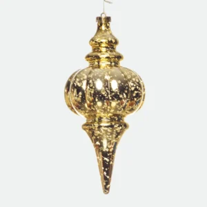 Adorno Forma Peão 25X12cm Dourado
