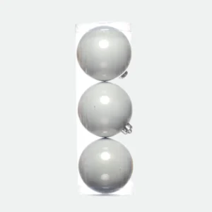Tubo Bolas Peroladas 12cm Gelo C/03 Unidades