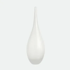 Vaso de Vidro Incolor Fosco Estilo Garrafa 37cm - Mart
