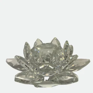 Flor de Lótus em Cristal 13cmx5cm
