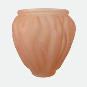 Vaso Laranja em Vidro Prisma G Florarte