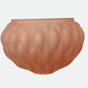 Vaso Laranja Prisma P em Vidro Florarte