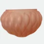 Vaso Laranja Prisma P em Vidro Florarte