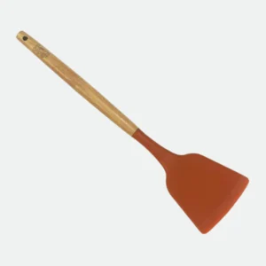 Espatula Cucina de Silicone com Cabo em Madeira A32Cm Terracota Fracalanza