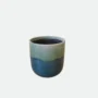 Cachepot em Cerâmica Verde e Azul 14,5cm - Florarte