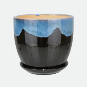 Cachepot em Cerâmica Azul