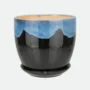 Cachepot em Cerâmica Azul