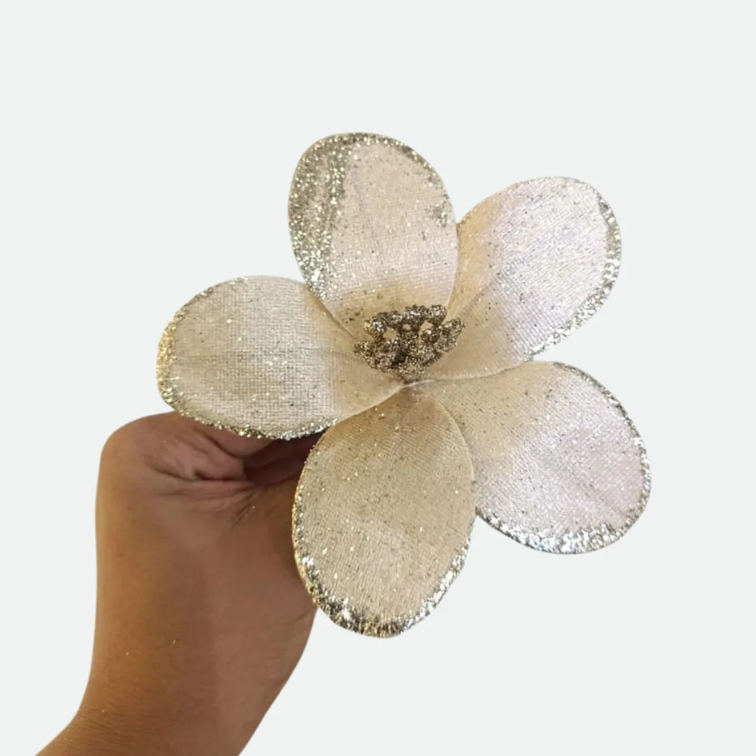 Haste Bico Papagaio Aveludado Champanhe 14cm Florarte