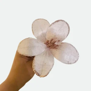 Haste Bico Papagaio Aveludado Rosa c/ Glitter 14cm - Florarte