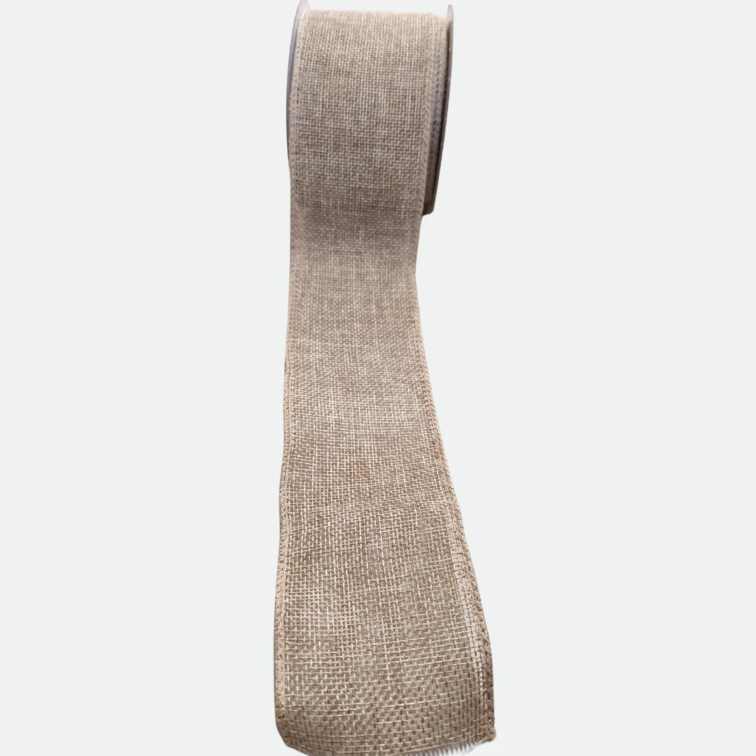 Fita Aramada Juta C/Costura Natural 6,3cmx9,14m