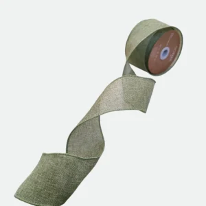 Fita Aramada Juta C/Costura Verde Claro 6,3cmX9,14m