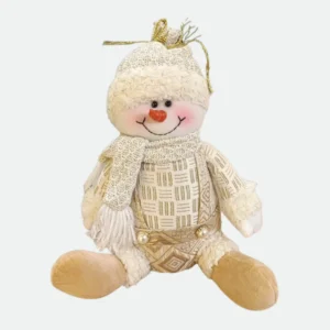Boneco De Neve Natal (Champanhe) 25Cm - Florarte