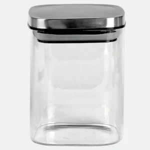 Porta Mantimento Quadrado Em Vidro Borossilicato 800ml