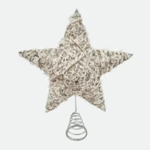 Ponteira Estrela Aramada Natal 25Cm