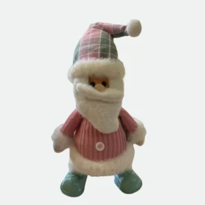 Papai Noel com Som e Movimento Rosa c/Menta 38Cm à pilha