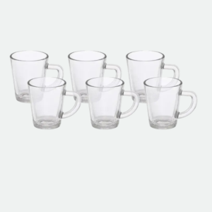 Jogo De 6 Xicaras Dia A Dia Em Vidro 70ml - Dynasty
