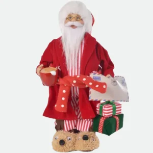 Papai Noel Natal Pijama (Vermelho) 30Cm
