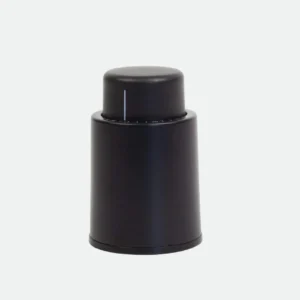 Tampa De Pressão Para Vinho Em Plástico 5X7cm Preta Fracalanza