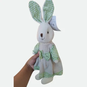 Coelha Em Pelúcia  Xadrez 28Cm