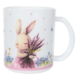 Caneca de Páscoa Vidro Opalino Provençal 350Ml (Lilás)
