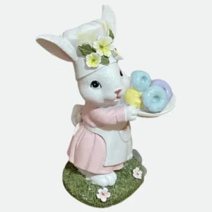 Coelho Donuts Decorativo Páscoa Em Resina - 15cm