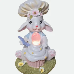 Coelho Confeiteiro C/ Led 15cm
