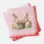 Guardanapo Morango Em Papel Páscoa C/20 Peças - Rosa e Vermelho