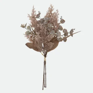 Arranjo Permanente de Folhagens Outonais - Galho Decorativo com Textura Realista e Acabamento Premium para Mesa de Jantar e Aparador 46cm