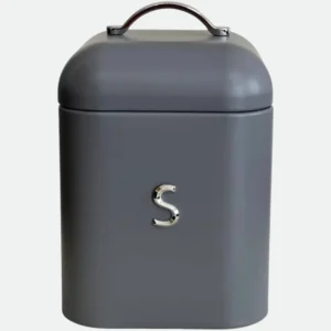 Pote Sugar ( Açucar ) Retrô Cinza 1500ml