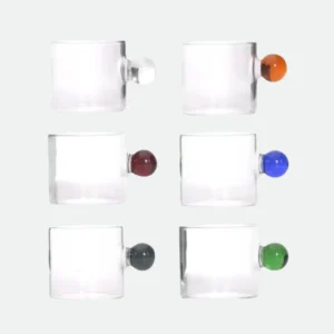 Conjunto 6 un Xícaras Dot 90Ml Sortidas Coloridas - 90ml