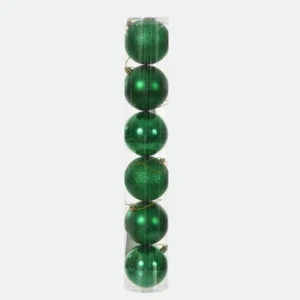 Bola Misto Tubo c/6 Und. (Verde) 8cm