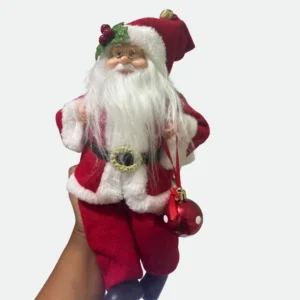 Papai Noel Tradicional Natal Sentado (Vermelho e Branco) 30cm