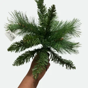 Haste de Pinheiro Realista Natal Aramado C/Tips (Verde) 50X25