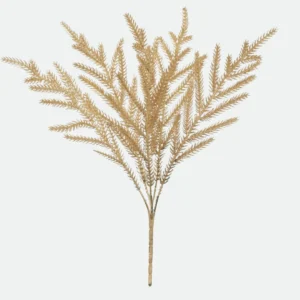 Haste Decorativa Galho de Pinho Dourado Matte / Fosco (40cm)