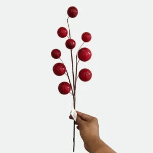 Haste Berry Grande Galho Natalino Vermelho 51cm